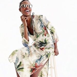 Pierre Frey™ for J.Crew tunic Dress Cover Up in Alexandrie print Size Small